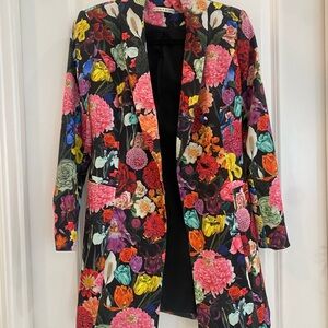 Alice + Olivia Multicolor Floral Blazer